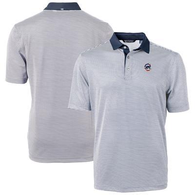 Men's Cutter & Buck Pewter Detroit Tigers Big Tall Virtue Eco Pique Recycled Polo