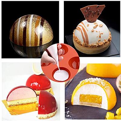 Small Silicone Half Sphere Molds - Chocolate Hot Cocoa Bombs, Candy Melts,  Brownies, Cakes, Mousse, Soap.