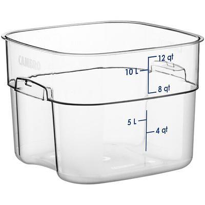 Cambro 2 Qt. Food Storage Container (Clear, Square)