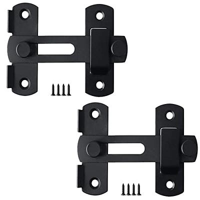 DOUBLE 2 C Barn Door Lock, 2 Pack Sliding Barn Door Lock Hardware Gate  Latches, Carbon Steel Door Latches for Barn Door Cabinet Window Closet Door,  Black, 2 Pack - Yahoo Shopping