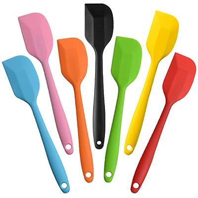 Set Of 6 Silicone Spatulas, , Heat Resistant And Non-stick Rubber Spatulas,  Seamless One-piece Design With Stainless Steel Core, Kitchen Utensils For  Cooking, Baking And Mixing