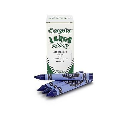 Crayola® Large Crayons, 12 Pack, Blue (52-0033-042) - Yahoo Shopping