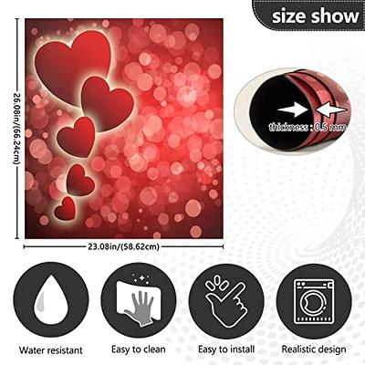 Valentine's Day Dishwasher Magnetic Cover Red Hearts Dishwasher