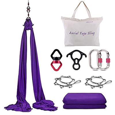 5m Premium Aerial Yoga Hammock, Aerial Yoga Swing Set,antigravity Aerial  Silks, Flying Yoga Sling Inversion Equipment