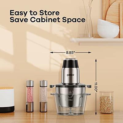 AOSION Electric Food Processor,8 Cup Food Chopper,Vegetable Chopper & Meat Grinder 350W with 2L Glass Bowl Grinder with 2 Speed for Baby Food/Meat