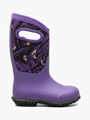 Bogs Boots B-MOC Snow Oil Twist Kids' Snow Boots Purple Multi Size