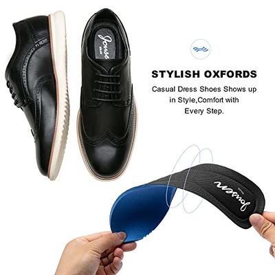  Dirk Dress Shoes for Men Tuxedo Shoes Slip-On Loafer Casual  Oxford Shoes Fashion Lightweight Black