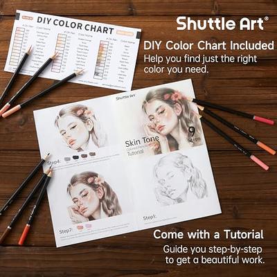 Shuttle Art 36 Skin Tone Colored Pencils, Colored Pencils for Adult Coloring,  Soft Core Color Pencils, Coloring Pencils for Adults Kids Artists Beginners  Drawing Coloring Sketching - Yahoo Shopping