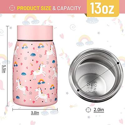 Charcy 14 Ounce Kids Thermos for Hot Food - Soup Thermos Insulated Food Jar  for Hot & Cold Food - Pink Unicorn - Yahoo Shopping