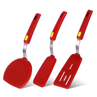 Flexible Silicone Spatula, Omelet Turner, 600F Heat Resistant, Small Size