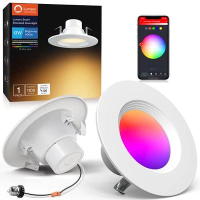 24W Smart LED Ceiling Light RGB - [Brighter&Efficent]V731 2400LM Dimmable  and Color Changing Flush Mount Lights Fixture ,Compatible with Tuya App/ Alexa/Google Home,for Bedroom/Living/Kids Room (12”) 