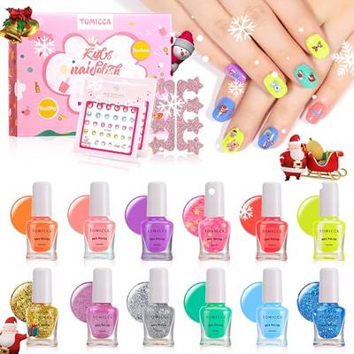 Amazon.com: Geek Cheers Kids Nail Polish Set for Girls, All in One Nail Art  Kit with Nail Dryer/ Glitter Pen/ Nail Pen/ Eyeshadow - Birthday and  Christmas Gifts for Girls Ages 5-12 :