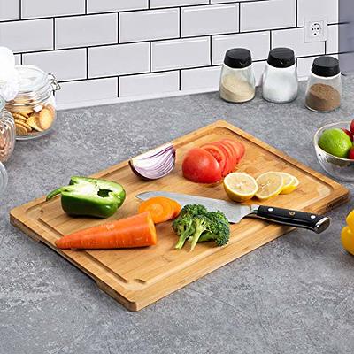 36 x 24 Extra Large Cutting Board, Bamboo Cutting Boards for Kitchen with  Juice Groove and Handles Kitchen Chopping Board for Meat Cheese board Heavy