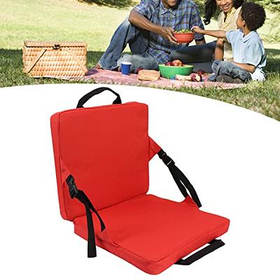 HFEHSKJ Red Foldable Seat, Portable Stadium Seat Cushion with Backrest,  Lightweight Padded Seat for Bleachers Indoor Outdoor Sports Camping  Traveling Hiking - Yahoo Shopping