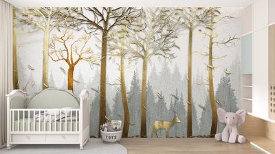 11 Gorgeous Ways to use Wallpaper in your Nursery  Alphadorable  Custom  nursery art and decor