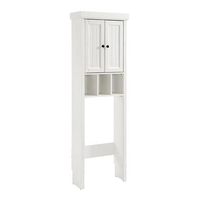 14 in. D x 25.375 in. W x 84 in. H White Shoe Storage Tower Wood Closet  System Kit