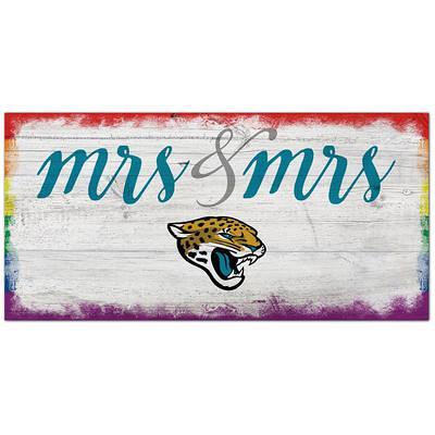 Jacksonville Jaguars 6'' x 12'' Pride Mrs & Sign - Yahoo Shopping