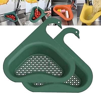 Swan Sink Drain Strainer for Kitchen, Corner Kitchen Sink Strainer