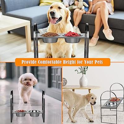 Dog bowls stand for large dogs, raised dog food bowl, elevat - Inspire  Uplift