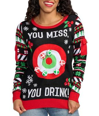 Tipsy Elves Women's Drinking Game Ugly Christmas Sweater: Medium - Yahoo  Shopping