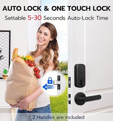 eLinkSmart Keyless Entry Door Lock Deadbolt with Handle Set