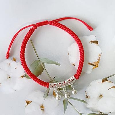 Handmade Cultural Jewelry Red String Bracelet Adjustable Wrap Bracelet -  GEM+SILVER