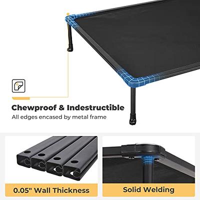  Veehoo Cooling Outdoor Elevated Dog Bed - Chewproof Raised Dog  Cots Bed for Large Dogs, Washable Pet Platform with Non-Slip Feet for  Indoor and Outdoor, Large, Blue : Pet Supplies