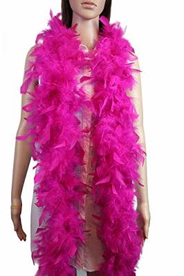 2 Yards - Hot Pink Heavy Weight Chandelle Feather Boa | 80 Gram | Moonlight Feather