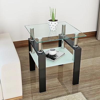 Lamerge Coffee Table Set of 3, Rectangular Coffee Table & 2 Accent