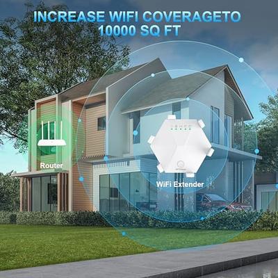 2023 WiFi Extender Signal Booster – Dual Band 5GHz / 2.4GHz New Generation  up to 4X Faster,4 Antennas Broader Coverage Than Ever,WiFi Extenders Signal