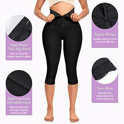 Shapewear For Women Tummy Control Full Body Shaper Butt Lifter Thigh  Slimmer Shorts --- Black Size Xl