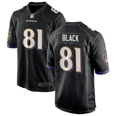 Tashawn Manning Men's Nike Black Baltimore Ravens Alternate Custom Game Jersey