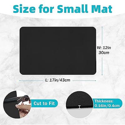 PoYang Coffee Maker Mat for Countertops: Coffee Mat Absorbent Coffee Bar Mat for Kitchen Hide Stain Rubber Backed, 12 x 17 Coffee