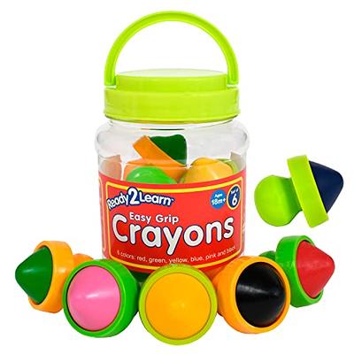 Montcool Toddler Crayons, 24 Colors Non Toxic Jumbo Crayons, Easy