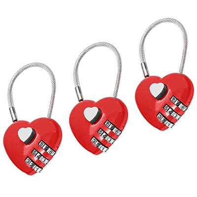 ZHEGE Travel Lock 2 Pack, Luggage Locks TSA Approved for Gym, Suitcases,  Baggage, Zipper of Backpacks, Easy Read Dials with Alloy Bod