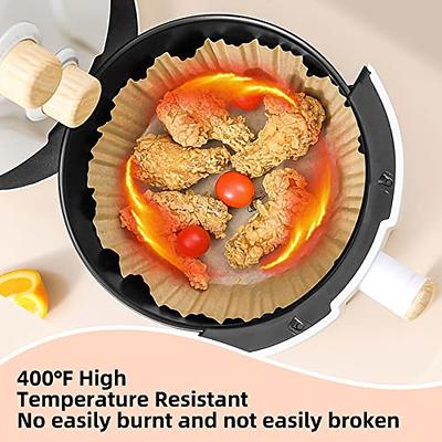 Air Fryer Paper Liners Square Air Fryer Liners Food Grade Baking Paper Fits  5-8Qt Basket Liner Disposable Parchment Paper Liners for Air Fryer and