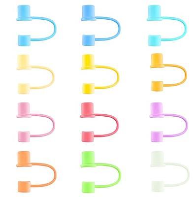 Ouligay 10Pcs Straw Tips Cover Drinking Straw Cover Cute Straw Tip