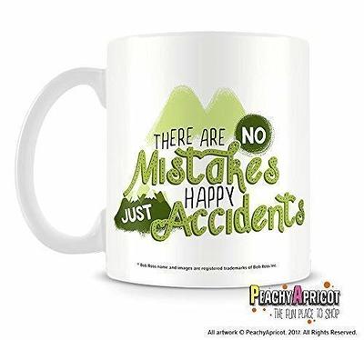 PeachyApricot Bob Ross Happy Accidents 11 Oz Coffee Mug Cup Gifts Merch -  Yahoo Shopping