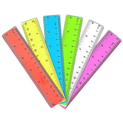  12 Inch Kids Ruler Clear Plastic Rulers for Kids School  Supplies Home Office, Assorted Colors Ruler with Centimeters and Inches,  Straight Shatterproof Rulers Standard Ruler School Ruler(12 Pack) : Office  Products