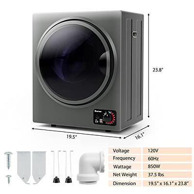 ARLIME Compact Laundry Dryer, Portable Clothes Dryers W/4 Automatic Drying  Mode, Small Electric Laundry Dryer W/Stainless Steel Drum & Control Panel  For Apartments, Dorm 110V 900W, Grey - Yahoo Shopping