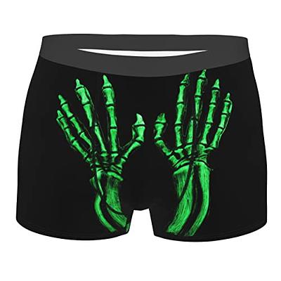 Skeleton Hand Glow in The Dark Men's Boxer Briefs, Lightweight Breathable  Microfiber Trunks Underwear XX-Large - Yahoo Shopping