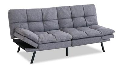 Convertible Memory Foam Futon Couch Sleeper Sofa Bed - Bed Bath