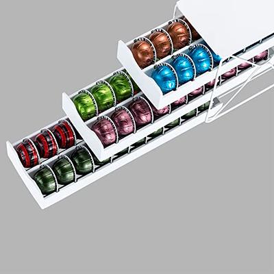 Flagship Coffee Vertuo Capsule Holder Storage Drawer Glass for Nespresso  Vertuo Pod Storage Holder Pods Organizer Clear