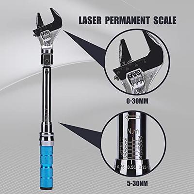 COTOUXKER Adjustable Torque Wrench, 5 to 30 Nm 30mm Open End Torque Wrench  with Click and Changeable Head for Hvac Mini Split and Refrigeration System  - Yahoo Shopping