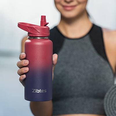 IRON FLASK 32oz Wide Mouth Sports Water Bottle - 3 Lids, Leak Proof, Double  Walled Vacuum Insulated - Bubble Gum