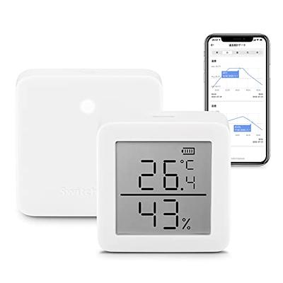 SwitchBot IP65 Indoor Outdoor Hygrometer Thermometer Wireless, 394ft  Bluetooth Range, Refrigerator Thermometer, Dewpoint/VPD/Absolute Humidity  Sensor