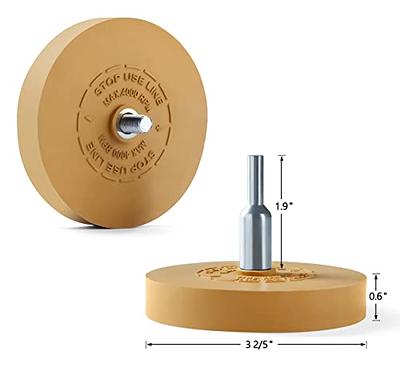 S SATC Decal Remover Eraser Wheel 2Pack Rubber Wheel Eraser with Drill  Adapter Kit Car Emblem Pinstripe Graphics Stickers and Vinyl Removal Tool  Adhesive Remover Wheel Air Tool for Drill - Yahoo