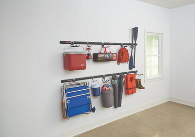 Rubbermaid Fast Track Wall Mounted Garage Storage Utility Multi Hook (2  Pack)