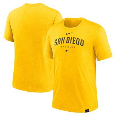 Nike Men's Gold San Diego Padres City Connect 2-Hit T-shirt
