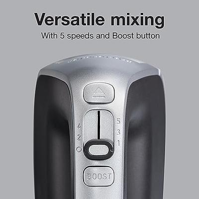 Ovente Portable Electric Hand Mixer 5 Speed Mixing 150W Powerful